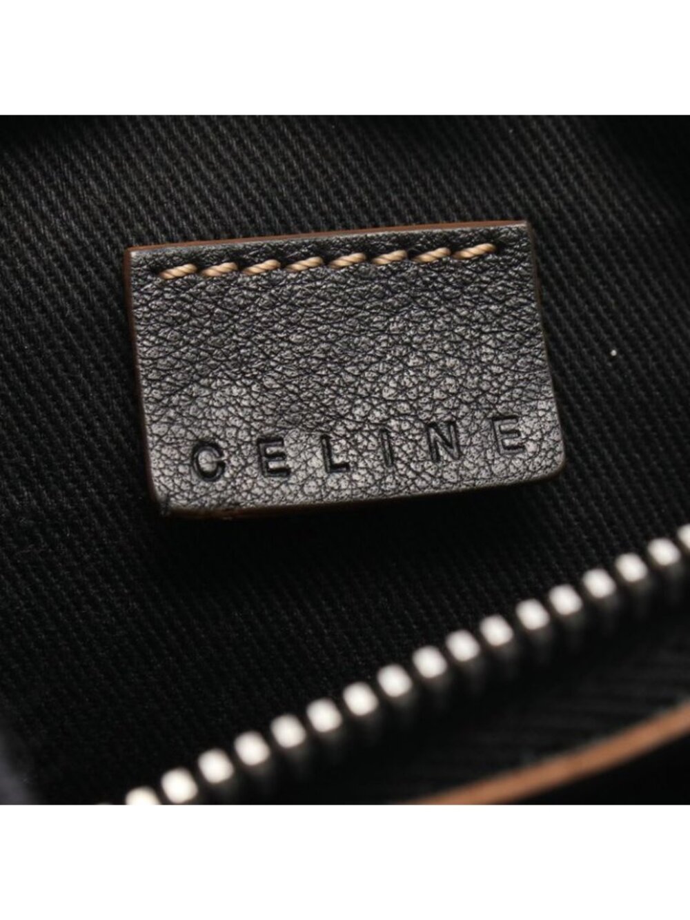 Celine Waist Bag Macadam Black Canvas Leather - Picture 5 of 6